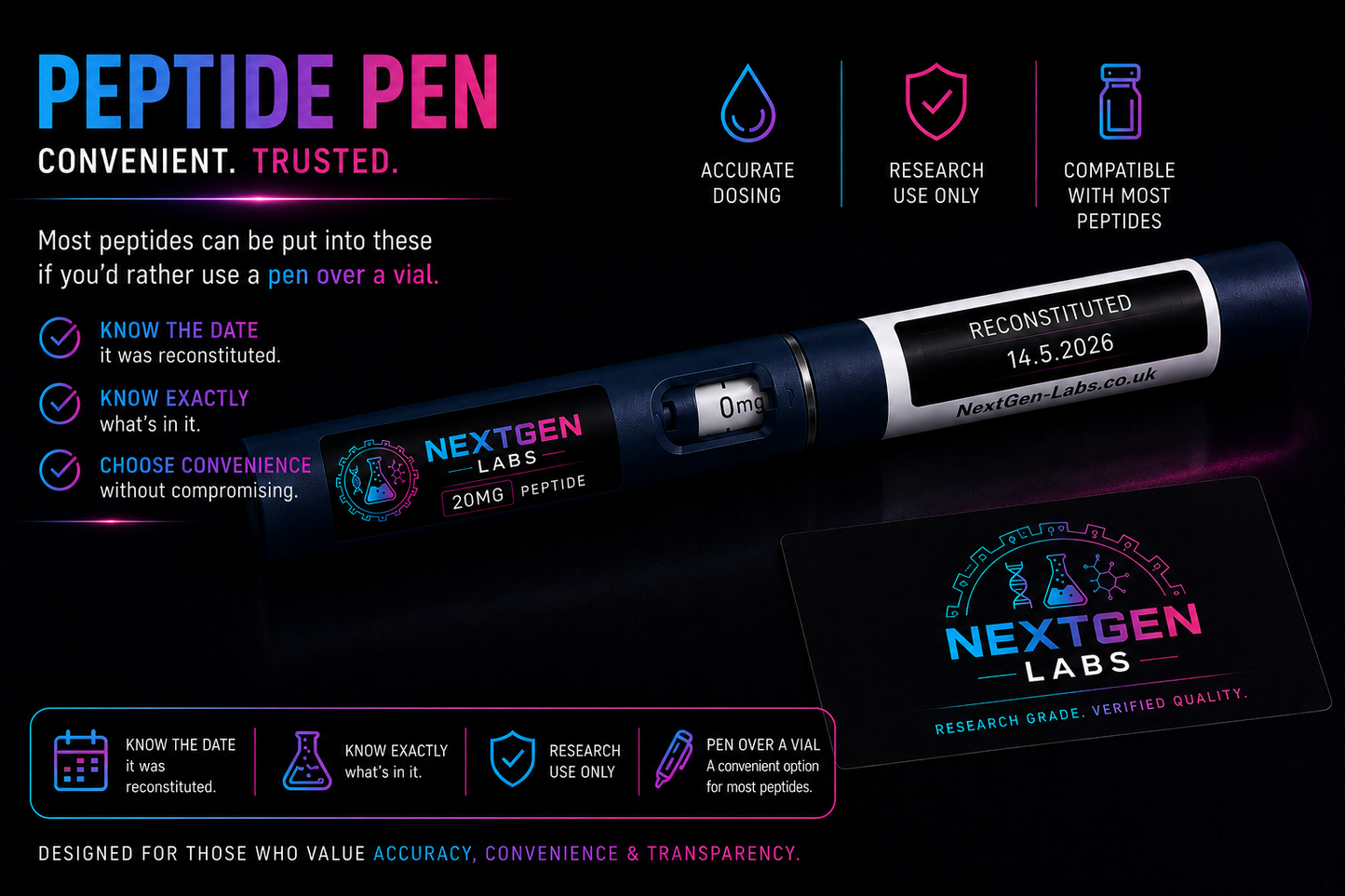 Precision pens